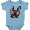 hipster pillows Baby Bodysuit