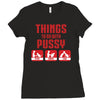 Things To Do With Pussy Ladies Fitted T-Shirt