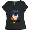 who loves chihuahua Women's Triblend Scoop T-shirt