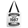 Premium Vintage  1987 Tote Bags