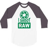 i shoot raw photography camera photograph 3/4 Sleeve Shirt