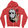 hockey mask halloween Zipper Hoodie