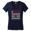be different Women's V-Neck T-Shirt
