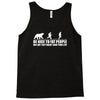 be nice to fat people bear chase funny pub joke Tank Top