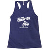 beer pong champion Racerback Tank