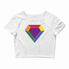 Rainbow LGBT Diamond Crop Top