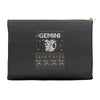 santa gemini christmas ugly t shirts Accessory Pouches