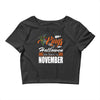 Halloween Kings Are Born In November Crop Top