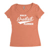 worlds greatest plumber Women's Triblend Scoop T-shirt