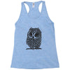 owl on athletic Racerback Tank