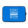 Born In January Laptop sleeve