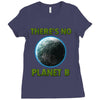 there is no planet  b earth day Ladies Fitted T-Shirt