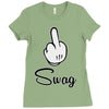 mickey fuck swag Ladies Fitted T-Shirt