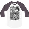 boombox skull 3/4 Sleeve Shirt