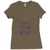 FREAK MEOWT CAT Ladies Fitted T-Shirt