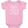 she's country from her cowboy boots Baby Onesie