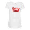i only like ny as a friend Maternity Scoop Neck T-shirt