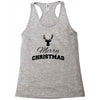 buck merry christmas Racerback Tank
