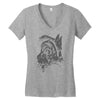 wolf princess warrior Women's V-Neck T-Shirt