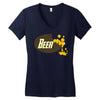 logo bi&egrave;re Women's V-Neck T-Shirt