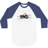 case ih red tractor boy comin' through 3/4 Sleeve Shirt