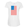 american flag Maternity Scoop Neck T-shirt