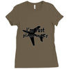 plane crazy Ladies Fitted T-Shirt
