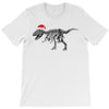 t rex skeleton santa claus T-Shirt