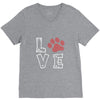 love paw rhinestud V-Neck Tee