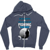 Grandpa And Grandson Fishing Partners For Life Zipper Hoodie