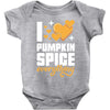 I Love Pumpkin Spice Everything Baby Bodysuit