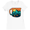 coffee and adventure Ladies Fitted T-Shirt