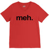 meh geek nerd t shirt funny humor retro V-Neck Tee