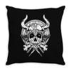 skull viking Throw Pillow