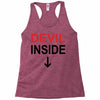 devil inside Racerback Tank