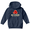 meat is murder tasty tasty murder Youth Hoodie
