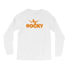 new rocky balboa stallone dark blue logo movie Long Sleeve Shirts