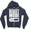 beast mode on Zipper Hoodie