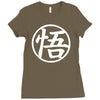 goku uniform logo  japanese anime tv show z gt Ladies Fitted T-Shirt