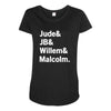 Jude JB Willem Malcolm Maternity Scoop Neck T-shirt