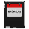 title of day of the week wednesday day of the week iPad 3 and 4 Case