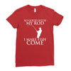 so good with my rod i make fish come Ladies Fitted T-Shirt