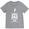 i'm a skiing dad   daddy V-Neck Tee
