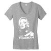 uma thurman Women's V-Neck T-Shirt