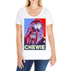 chewbacca poster, ideal gift or birthday present Ladies Curvy T-Shirt