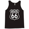 route 66 stampa bianca starda america sport Tank Top