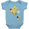 playing with monsters Baby Onesie