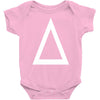 prism a triangle design graphic baseball jersey Baby Onesie