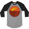 sunset circle 3/4 Sleeve Shirt
