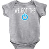 we got the power 3 Baby Bodysuit